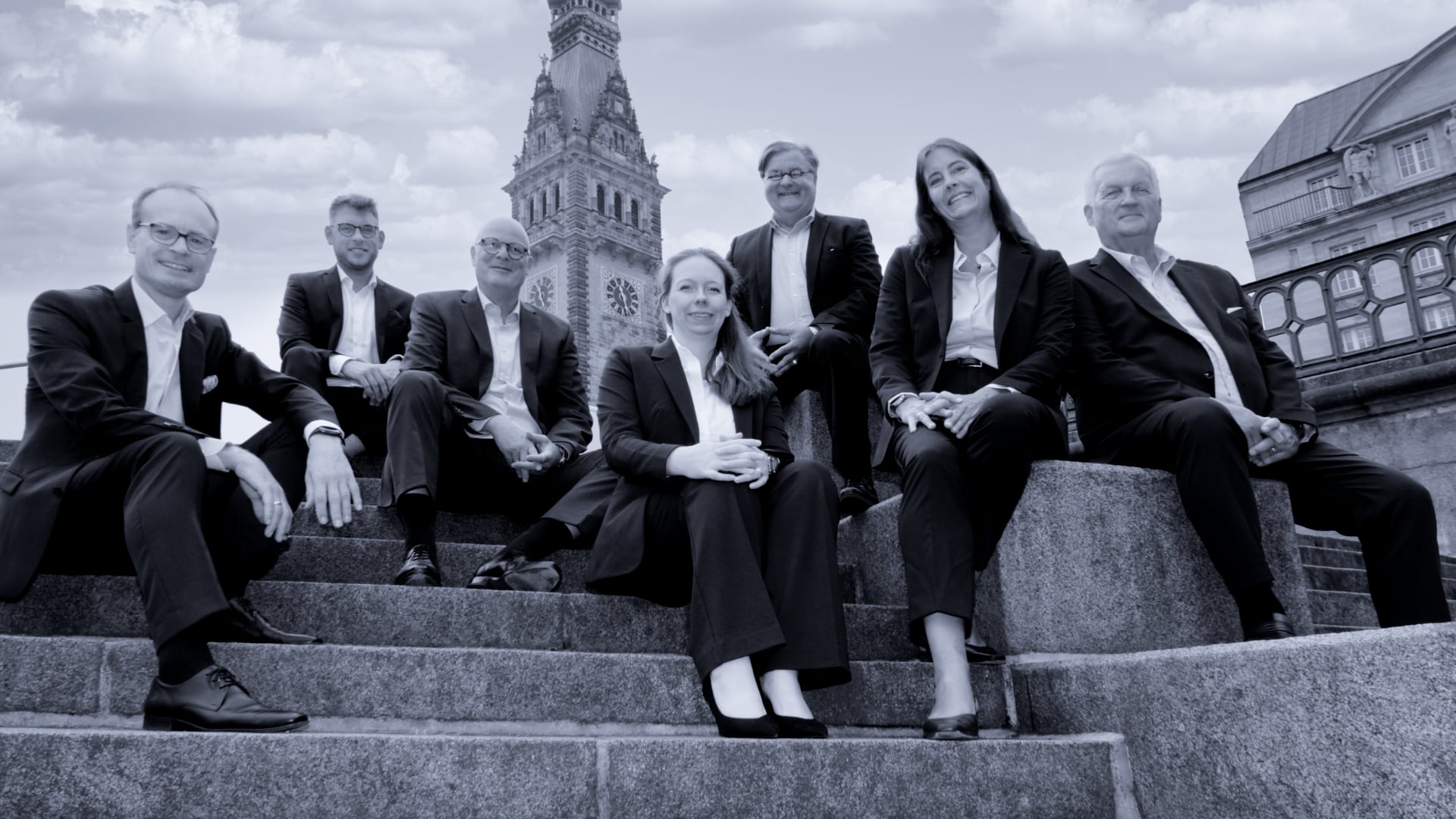Das Team von Martens & Partner Executive Search. Gruppenfoto.